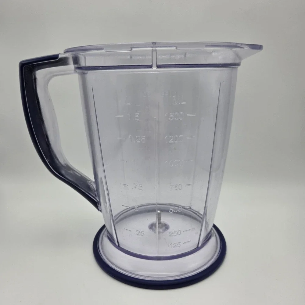 Ninja Master Prep Blue 48oz 6 Cup Replacement Pitcher With Lid & Blade For QB900
